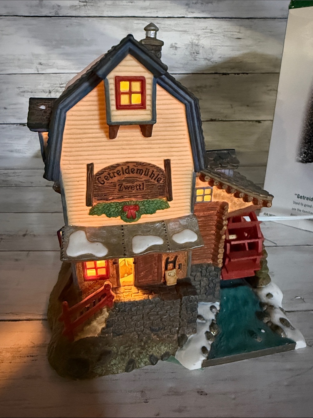 Alpine Village “Getreidumuhle Zwettl Grain Mill “Original Department 56